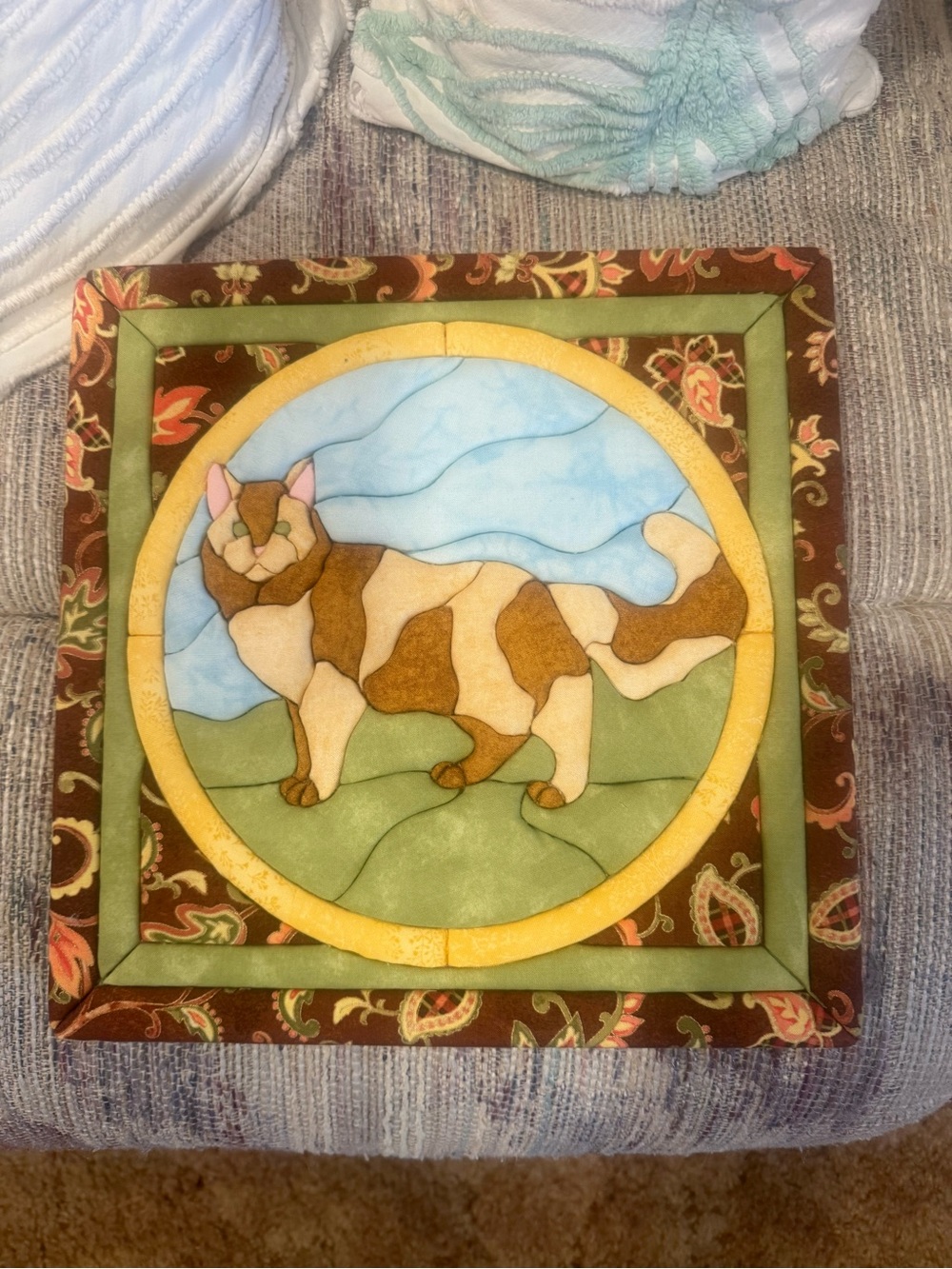 Homemade Adorable Kitty QuiltMagic